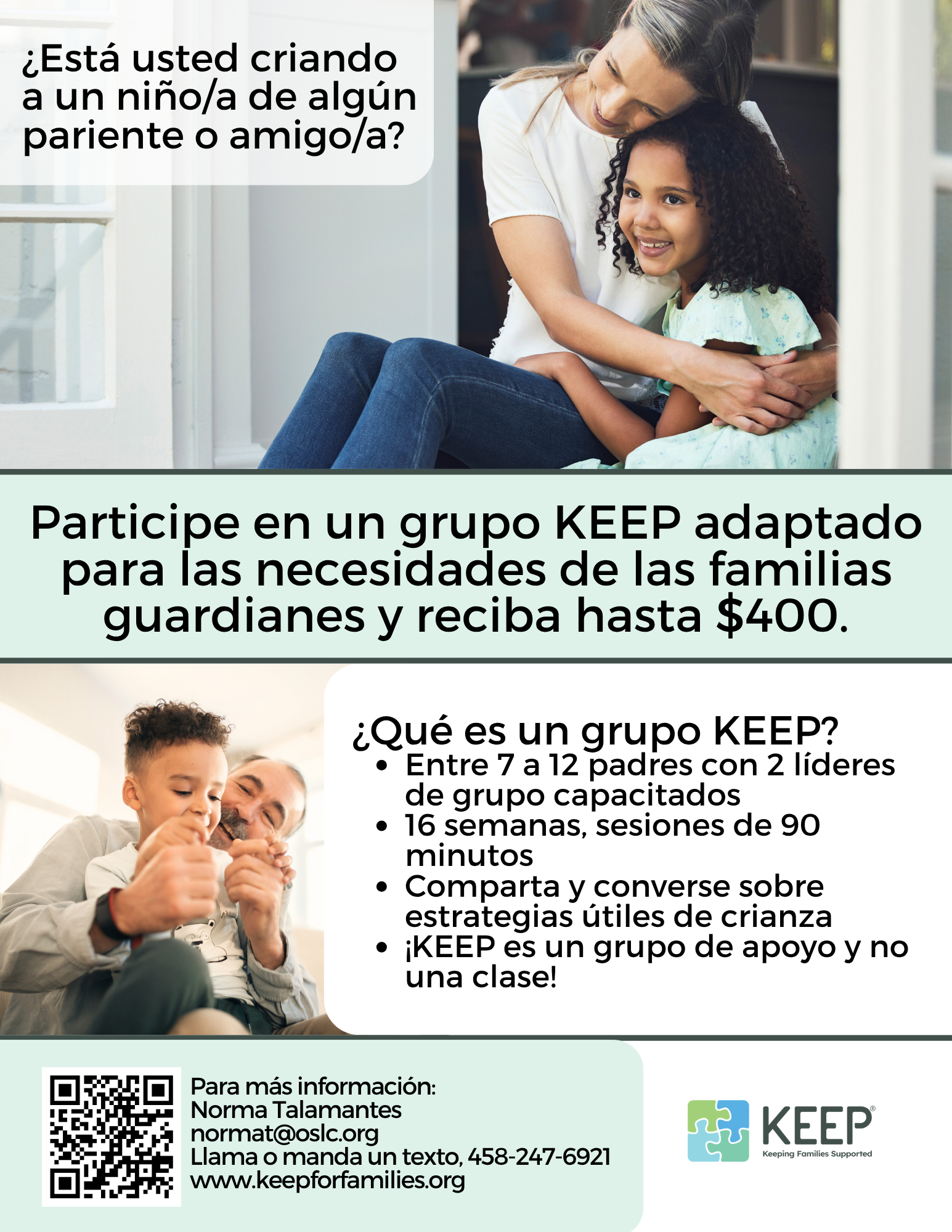 KEEP Connecting Kin Flyer, Spanish, non-study (1)