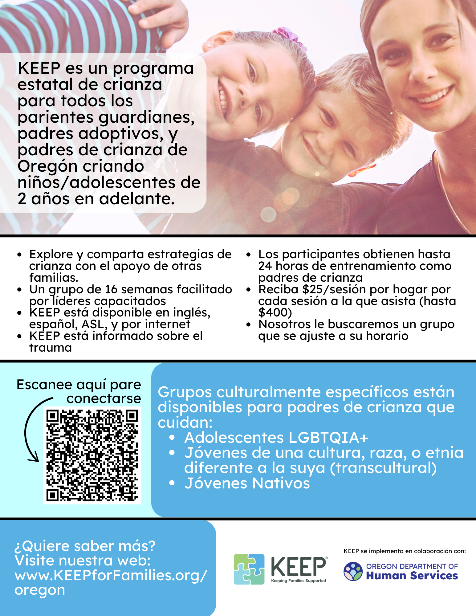 KEEP Universal Flyer, Spanish